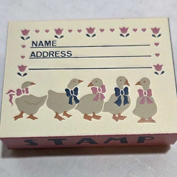 Porch Goose Address Rubber Stamp - Picture 4 of 5